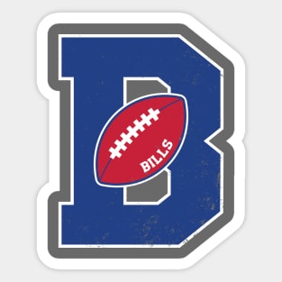 Big Bold Buffalo Bills Monogram Sticker